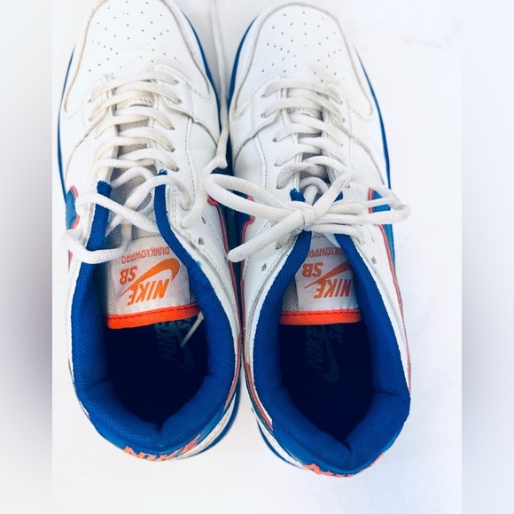 NIKE DUNK Orange and Blue Shoes - Picture 8 of 13